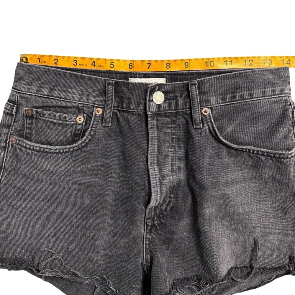 Agolde Parker Cut Off Jean Short In Crash Size 26 - Picture 8 of 9